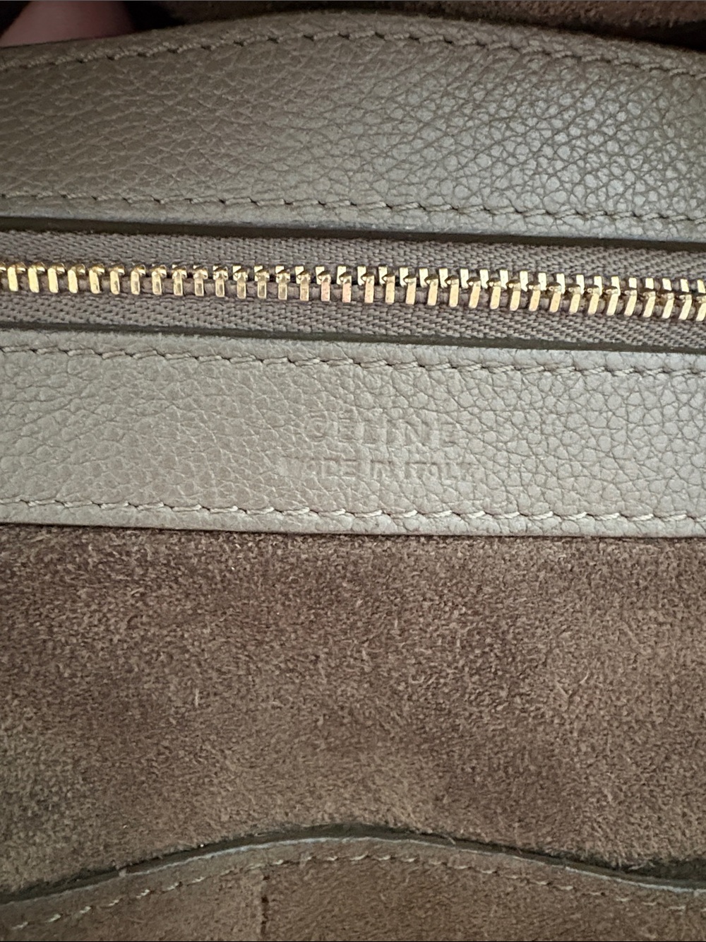 Celine Cabas Phantom in Taupe - Picture 6 of 12